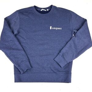 Cotopaxi Sweatshirt Womens Crew Neck Pullover Blue Organic Cotton Medium